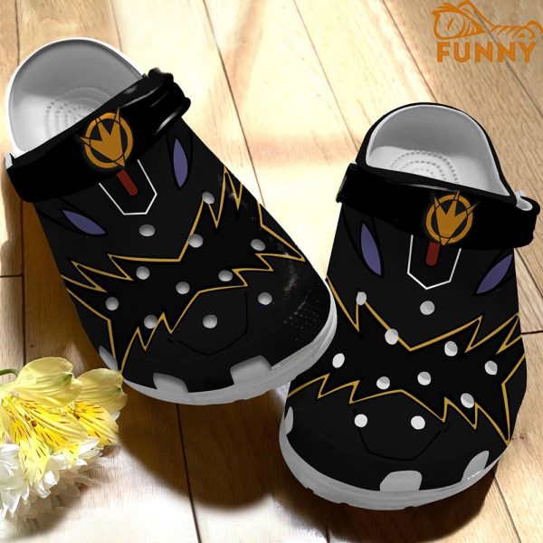 Dino Thunder Black Power Ranger Crocband 3D Crocs