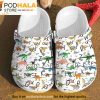 Dinosaur Alphabet Pattern Jurassic Park 3D Crocs, Funny Crocs