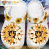 Dinosaurs Sunflower Garden 3D Crocs, Funny Crocs
