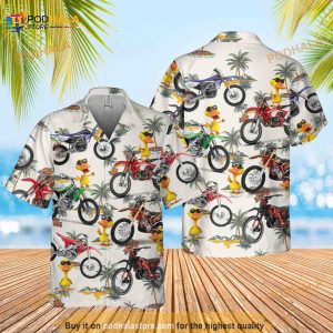 Dirt Bike Hawaiian Shirt, Motocross Hawaiian Shirt