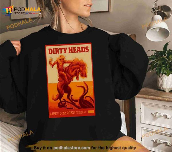 Dirty Heads Tour Island Glow June 22 2023 Houston TX Poster Shirt