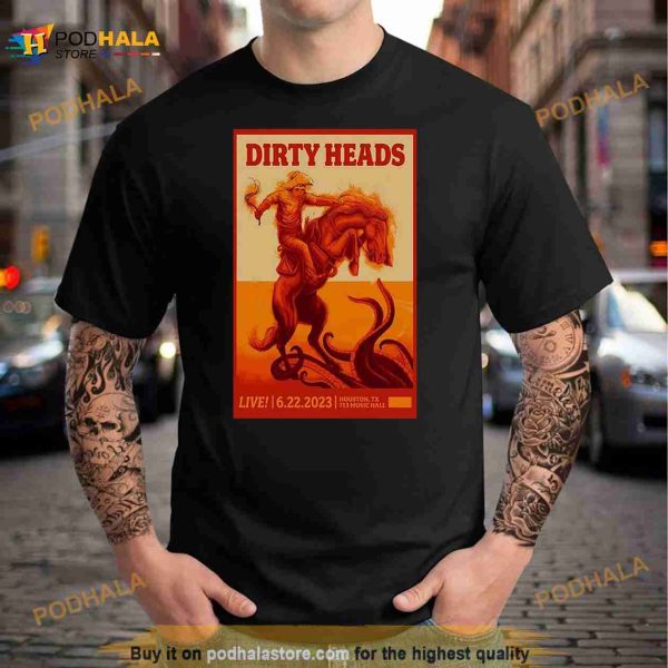 Dirty Heads Tour Island Glow June 22 2023 Houston TX Poster Shirt