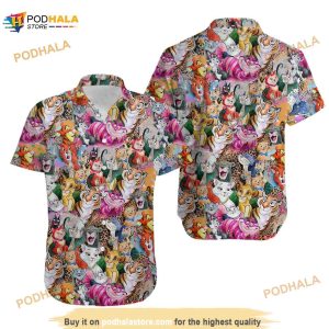 Disney All Characters Collection Hawaiian Shirt, Disney 3D Hawaiian Shirt
