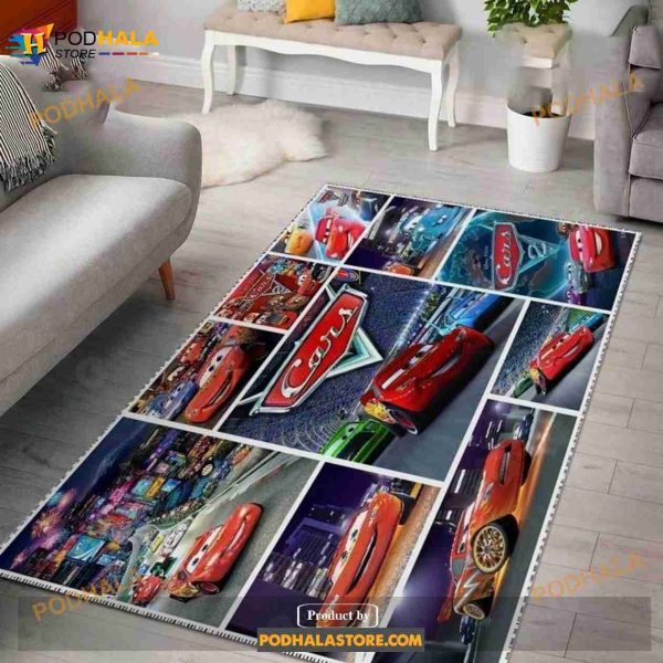 Disney Cars Living Room Area Rug Kitchen Rug Us Gift Decor