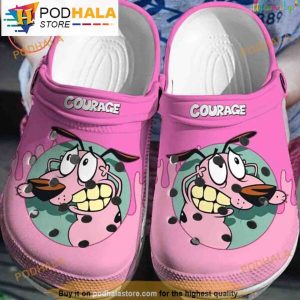 Disney Cartoon Movie Courage Pink Crocband 3D Crocs