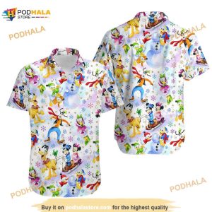Disney Characters Collection Hawaiian Shirt, Disney Hawaiian Shirt