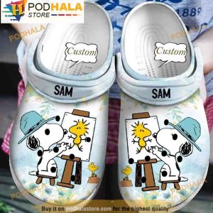 Disney Custom Draw Snoopy 3D Crocs