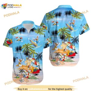Disney Donald Duck Hawaiian Shirt, Summer Beach Trip Family Hawaii Shirt
