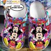 Disney Mickey Minnie Color Custom Name 3D Crocs, Funny Crocs