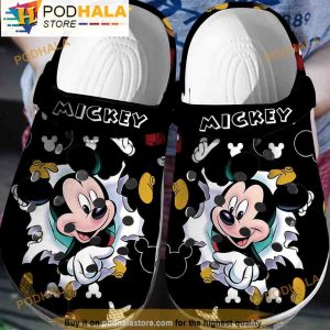 Disney Mickey Mouse 3D Crocs Slippers, Funny Crocs
