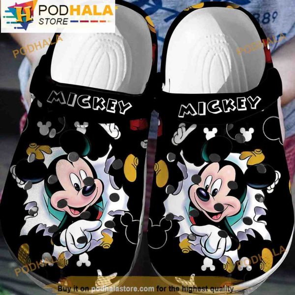 Disney Mickey Mouse 3D Crocs Slippers, Funny Crocs