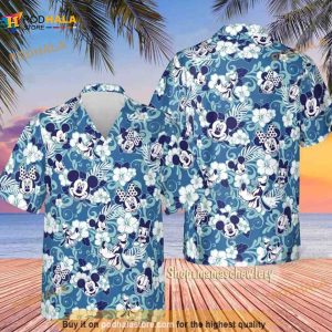Disney Mickey Mouse Floral 3D Funny Hawaiian Shirt, Tropical Shirt