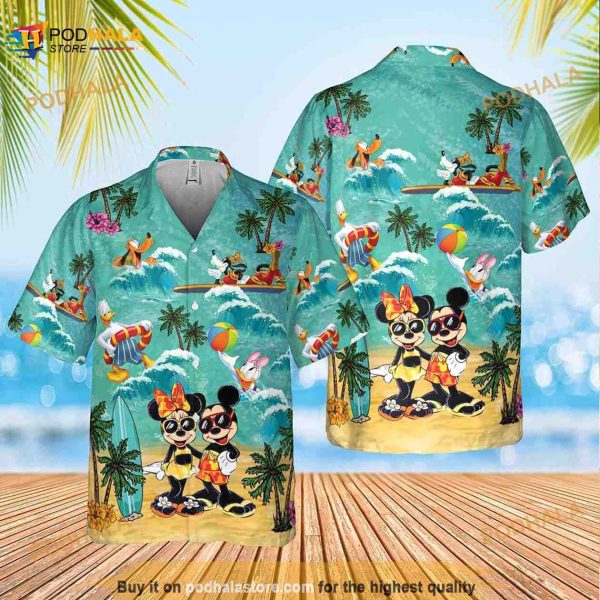 Disney Mickey Mouse Hawaii Shirt, Mickey Beach Shirt