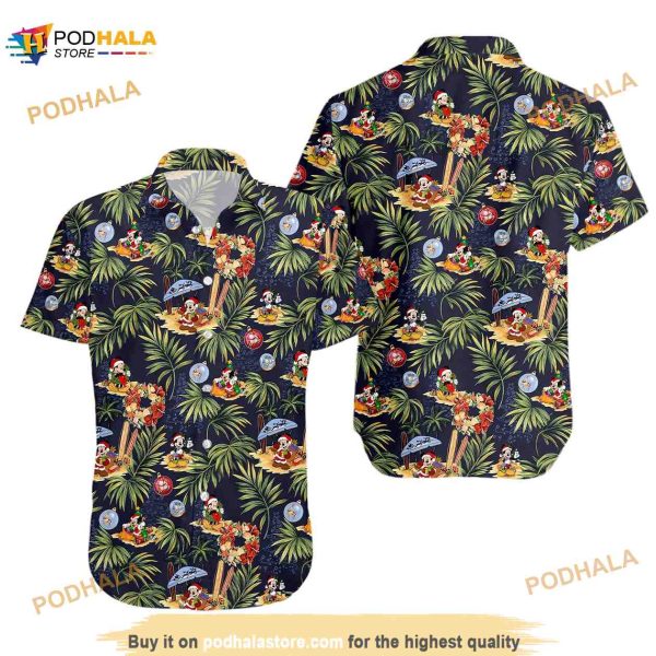 Disney Mickey Mouse Shirt, Christmas Hawaiian Shirt