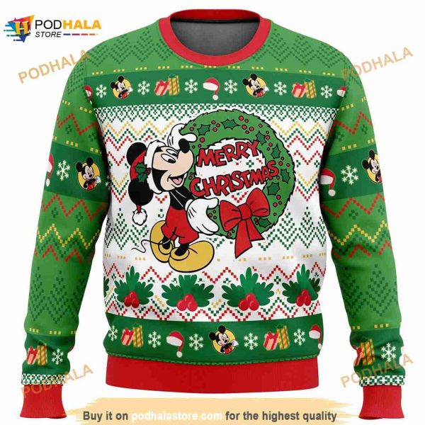 Disney Mickey Ugly Mickey And Friends Christmas 3D Sweater