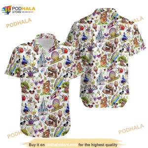 Disney Parks Food Hawaiian Shirt, Summer 2023 Unisex Hawaii Trip Shirt