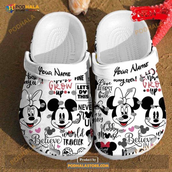 Disney Pattern Mickey Mouse Unique Gifts For Fans Crocs Clog Shoes