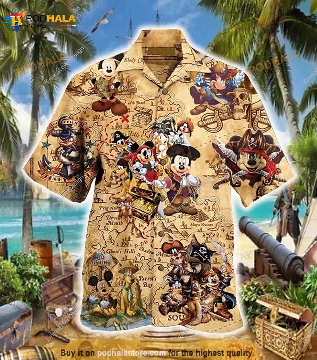 Green Bay Packers Mickey Mouse Hawaii Summer Hawaiian Shirt And Short