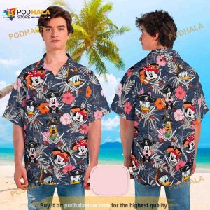 Disney Pirates Of Caribbean Hawaiian Shirt Disney Cruise Hawaiian Shirt Mickey And Friends Gift 3