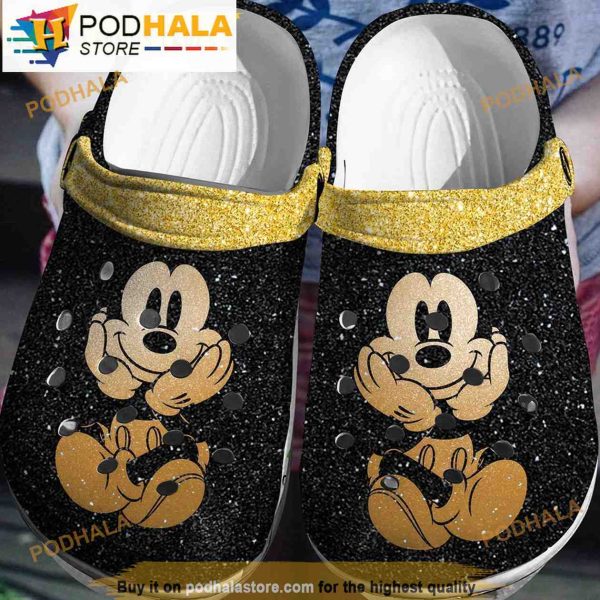 Disney Purl Mickey Mouse Crocband 3D Crocs Clog Shoes
