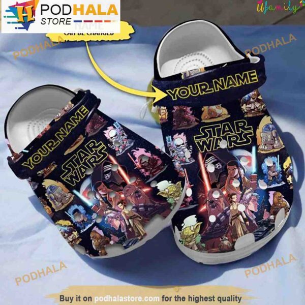Disney Star Wars Character Custom Name 3D Crocs, Funny Crocs