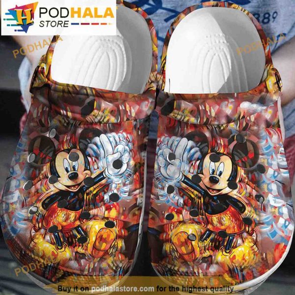 Disney Style Mickey Mouse Crocband 3D Crocs Slippers