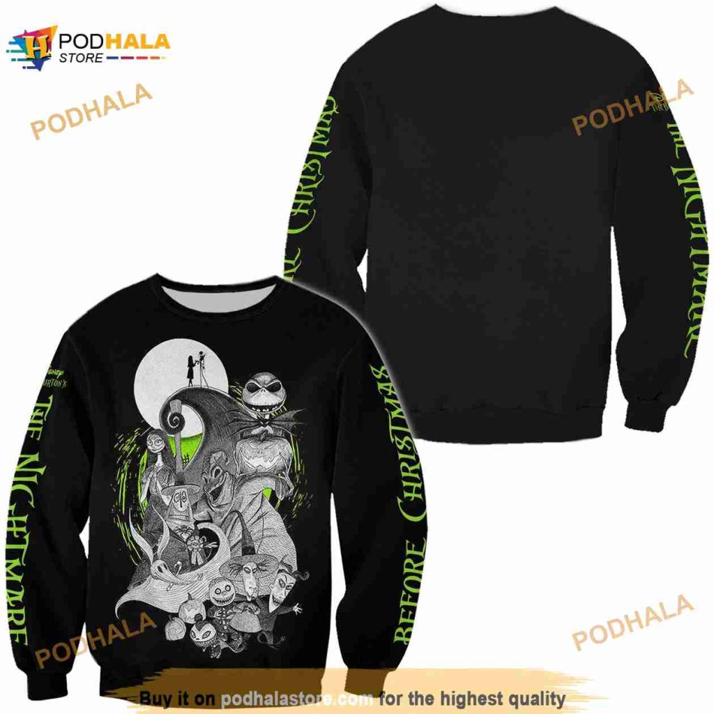 Disney The Nightmare Before Christmas Characters 3D Sweaters