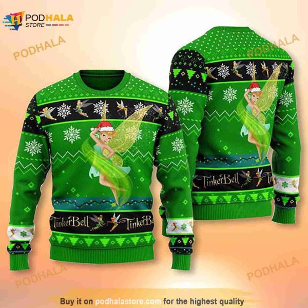Disney Tinkerbell Christmas 3D Sweater