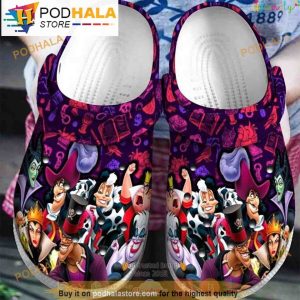 Disney Villains Purple Crocband 3D Crocs Halloween