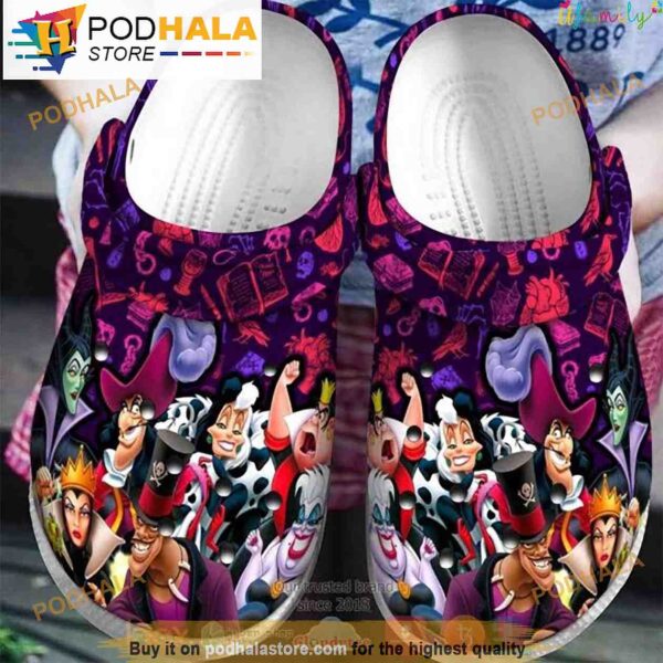 Disney Villains Purple Crocband 3D Crocs Halloween
