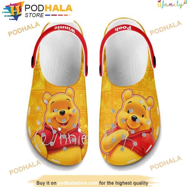 Disney Winnie Pooh Bear Crocband 3D Crocs