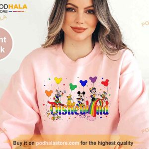 Disneyland Rainbow Shirt Mickey And Friends Colorful Lgbt Support Shirt 2