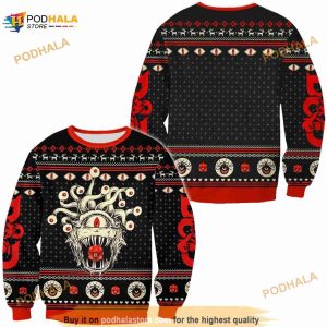 Dnd Classes Monster Ugly Sweater, Dnd Classes Collection Dnd Class Christmas Ugly Sweater