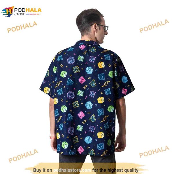 DnD Hawaiian Shirt, Dungeons and Dragons DnD Shirt, DM Gift, DnD Button Up Shirt