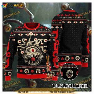 Dnd Monster Manual Christmas Ugly Sweater