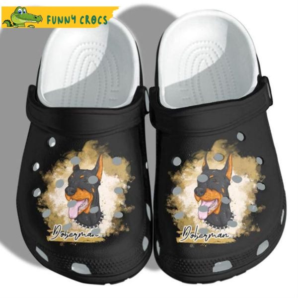 Doberman Lover Funny Dog Crocband 3D Crocs
