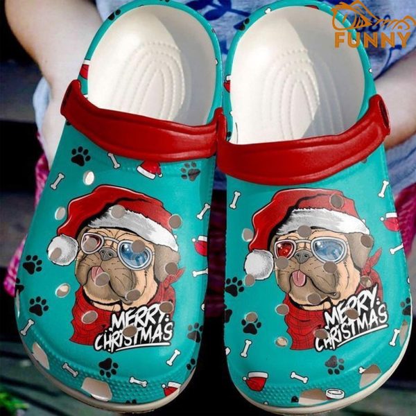 Dog Puppy Pug Chirstmas Crocband 3D Crocs