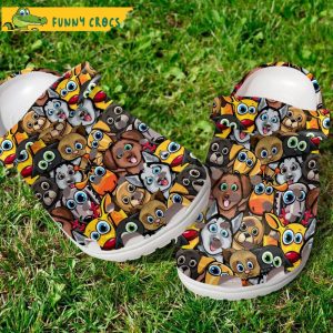 Dogs Collection Cartoon Crocband 3D Crocs