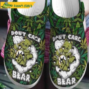Don’t Care Bear Weed Cannabis Crocband 3D Crocs Clog Shoes