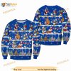 Donald Duck Pattern Xmas Blue 2023 Christmas Disney 3D Sweater
