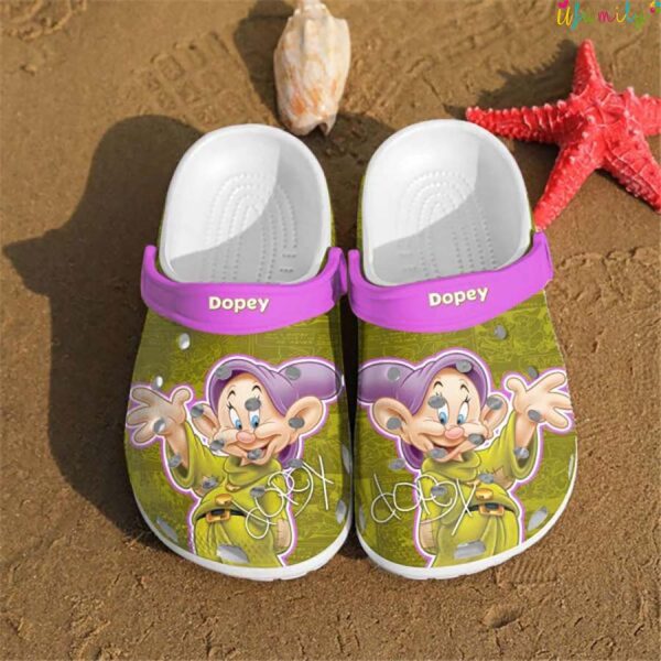 Dopey 7 Dwarfs Disney Cartoon Movie Crocband 3D Crocs