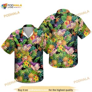 Dopey Dwarf Disney Hawaiian Shirt, Summer Beach Trip Family Hawaiian Shirt