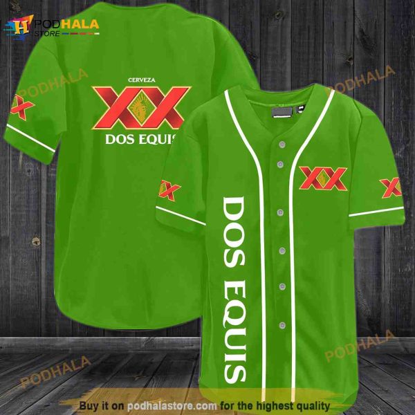 Dos Equis Xx 3D Baseball Jersey In8