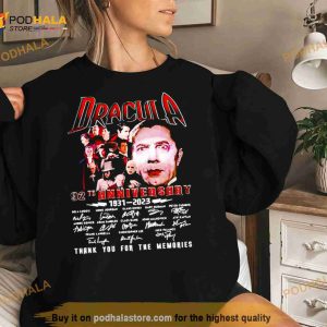 Dracula 92th Anniversary 1931 2023 Thank You For The Memories Signatures Shirt 2