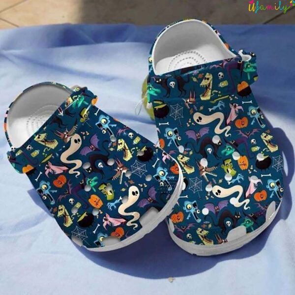 Dracula Movie Pattern Crocband 3D Crocs Halloween