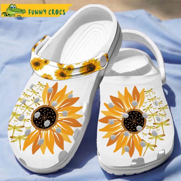 Dragonfly Sunflower Garden Crocband 3D Crocs