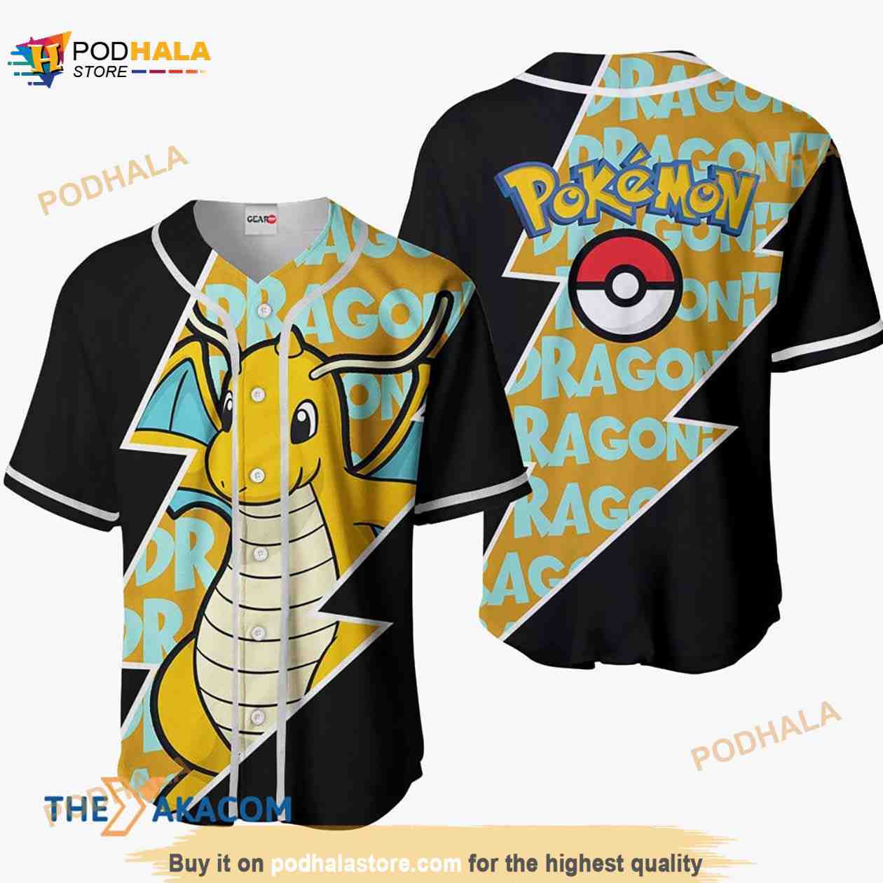 Dragonite Polo Shirt Custom Pokemon Anime Gift For Fans