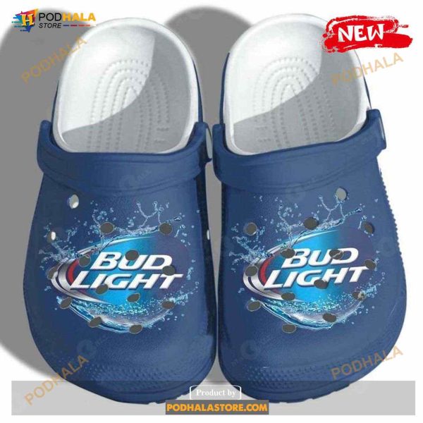 Drink Bud Light Beer Gift For Lover Rubber Crocs Crocband Clogs Comfy Footwear