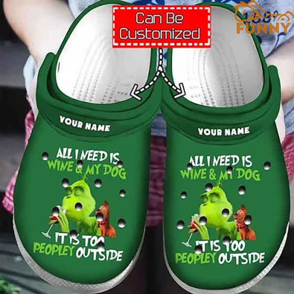Drinking Green Grinch Christmas Crocband 3D Crocs