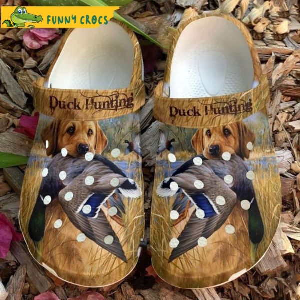 Duck Hunting Dog Crocband 3D Crocs Shoes